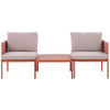 LOUNGE SET 2-Sitzer modular Orange Terracina - Orange, Metall - Beliani