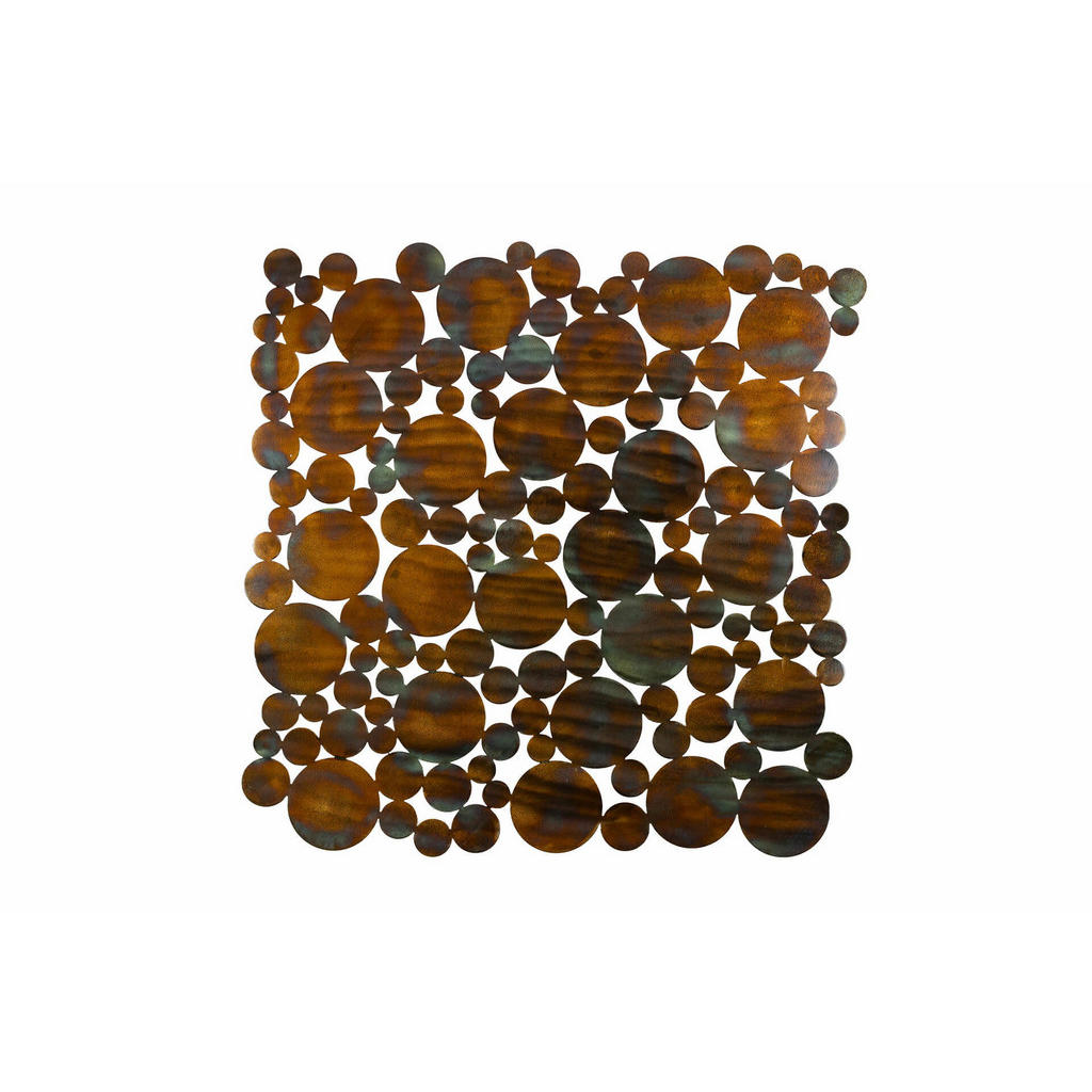 KUNSTLOFT KOVOVÁ NÁSTĚNNÁ DEKORACE MĚDĚNÁ, 78/78 CM