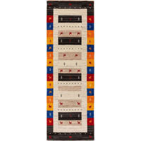 WOLLTEPPICH-LÄUFER Jamal Multicolor 80x250 cm - Multicolor, Naturmaterialien/Textil (80/1cm) - KUNSTLOFT