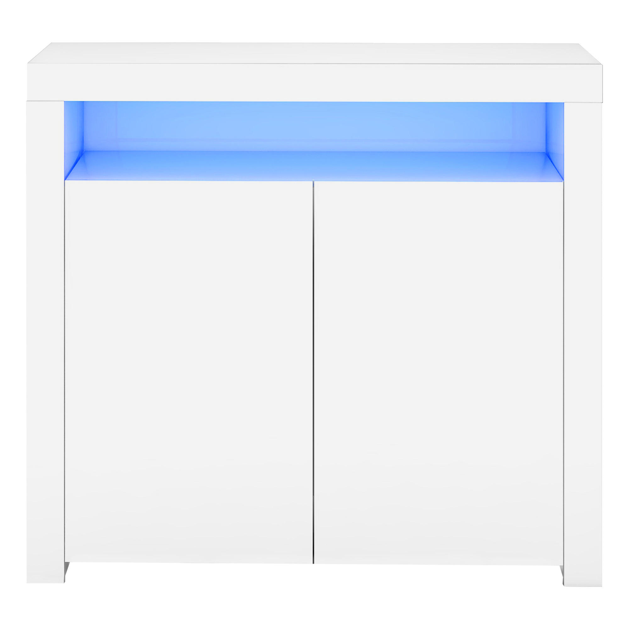 SIDEBOARD Weiß 108/40/92 cm - Weiß, Holzwerkstoff (108/92/40cm) - PANGIVO