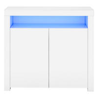 SIDEBOARD Weiß 108/40/92 cm - Weiß, Holzwerkstoff (108/92/40cm) - PANGIVO