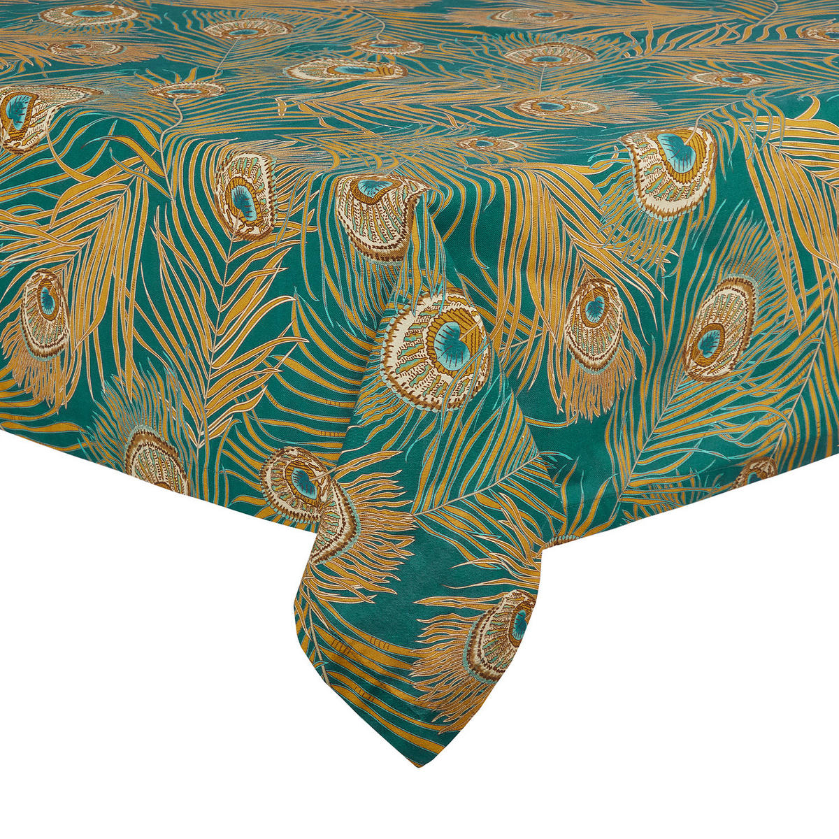 TISCHDECKE Golden Twenties - Blau, Textil (160/300cm) - BUTLERS