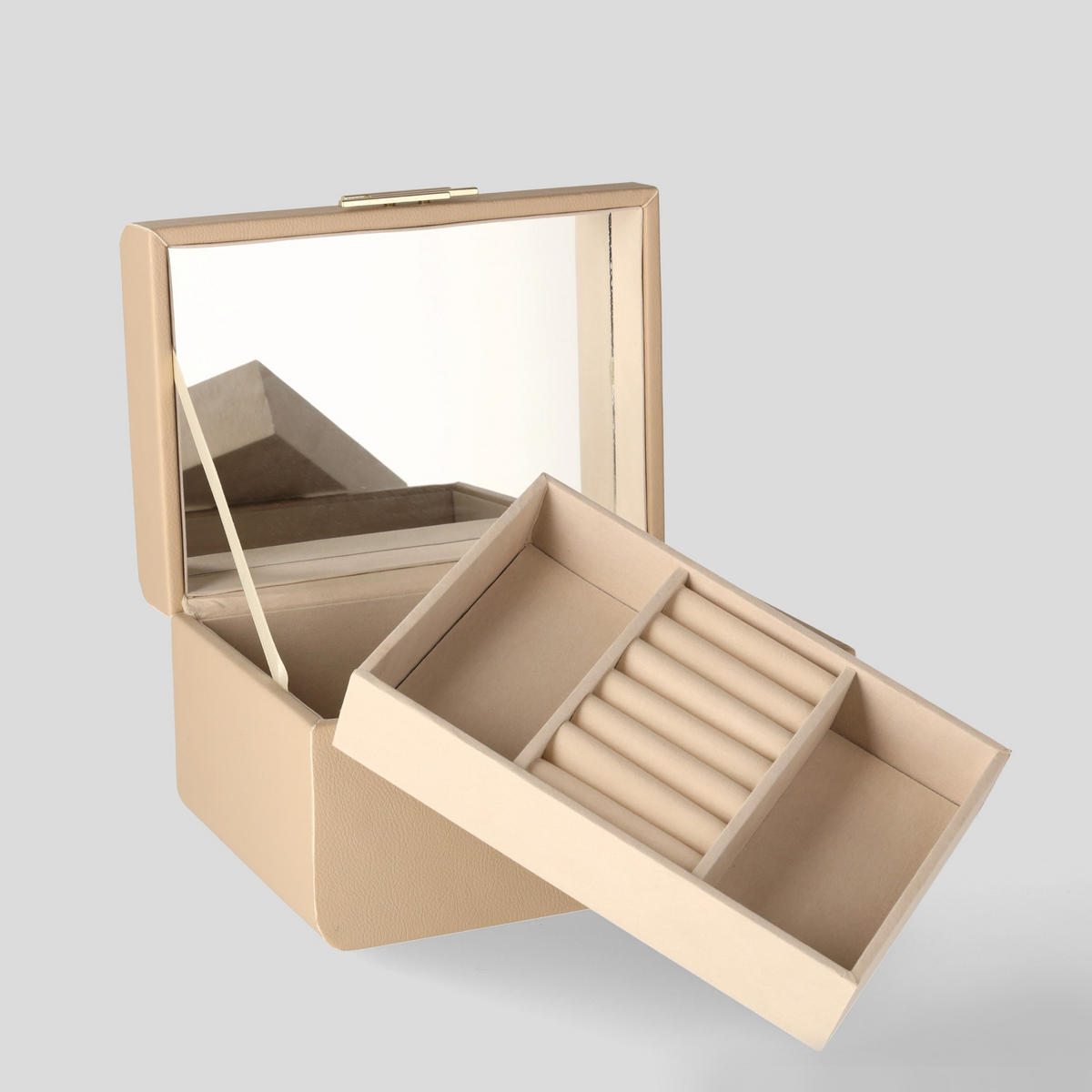 SCHMUCKKÄSTCHEN Correna - Beige, Kunststoff (23/13.5/16cm) - home&you