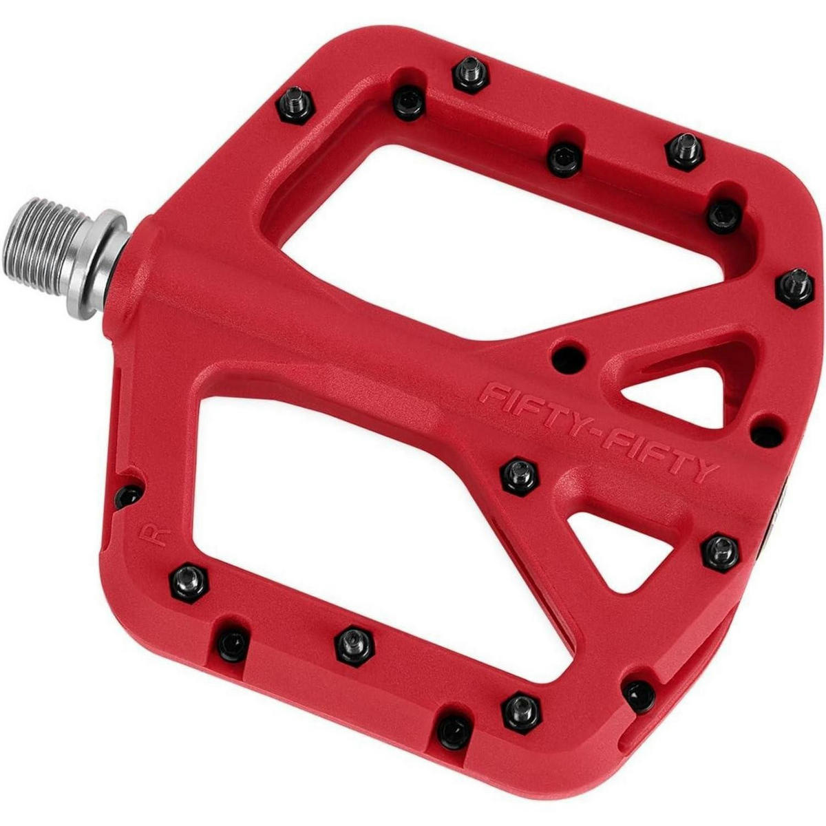 FAHRRADPEDALE Nylon Composite Rot 9/16 Zoll - Rot, Kunststoff (10.4/1.5/10.6cm)