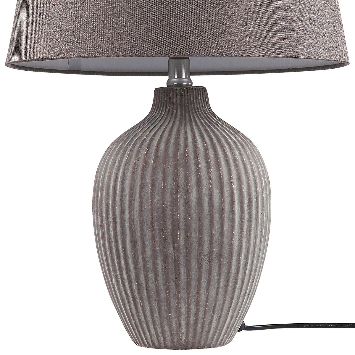 TISCHLAMPE Fergus 33/33/52 cm - Braun, Keramik (33/33/52cm) - Beliani