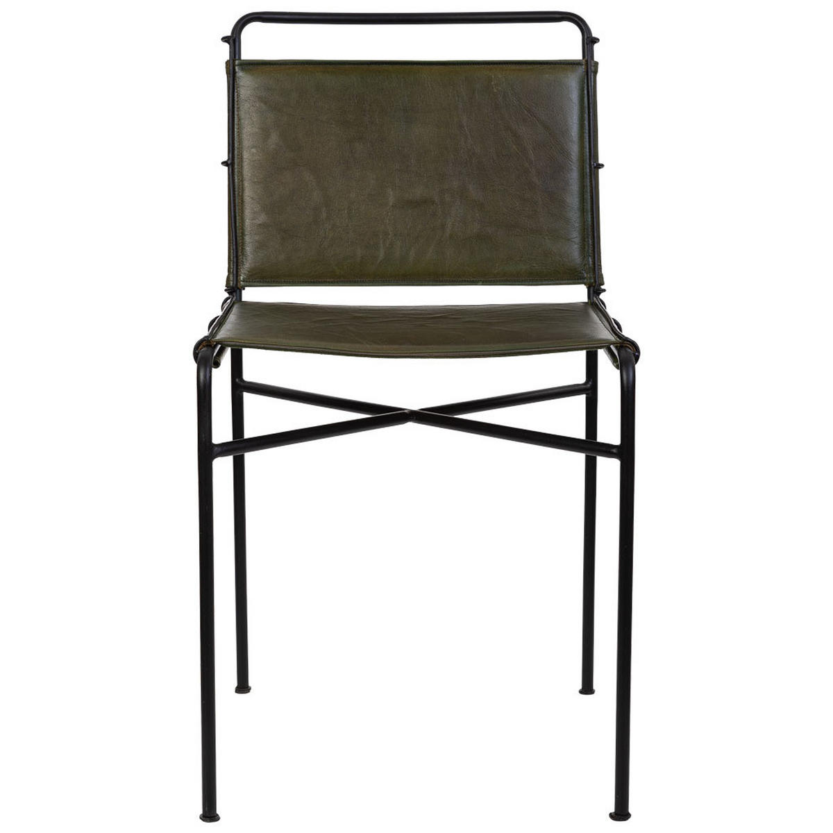 STUHL aus Metall, braun, 48x46x89cm - Braun, Metall (48/89/46cm) - Wanderlust