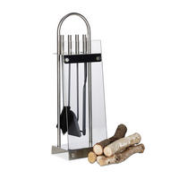 KAMINBESTECK - Multicolor, Glas/Metall (24.5/75/17cm) - Relaxdays