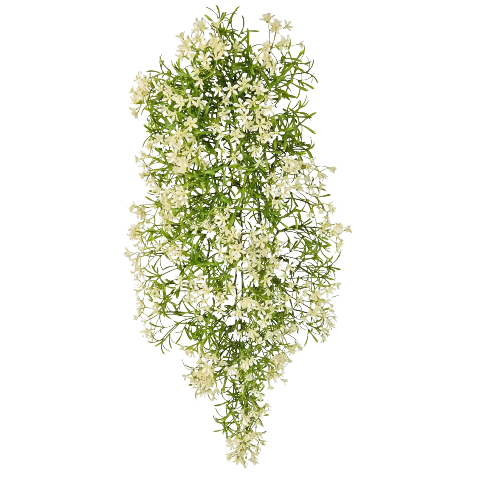 KUNSTPFLANZE Künstliche Hängeblühpflanze - Winfried 67 cm - Weiß, Kunststoff (67cm) - aplanta