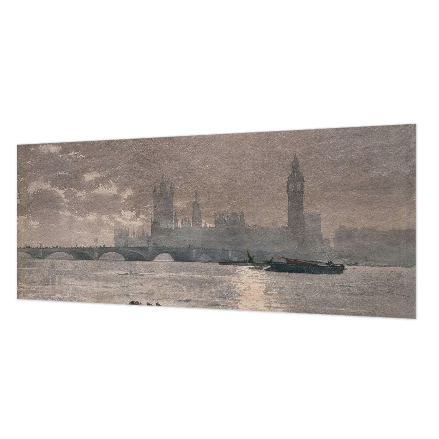 Wallfluent Fototapete Grau 250x104 cm