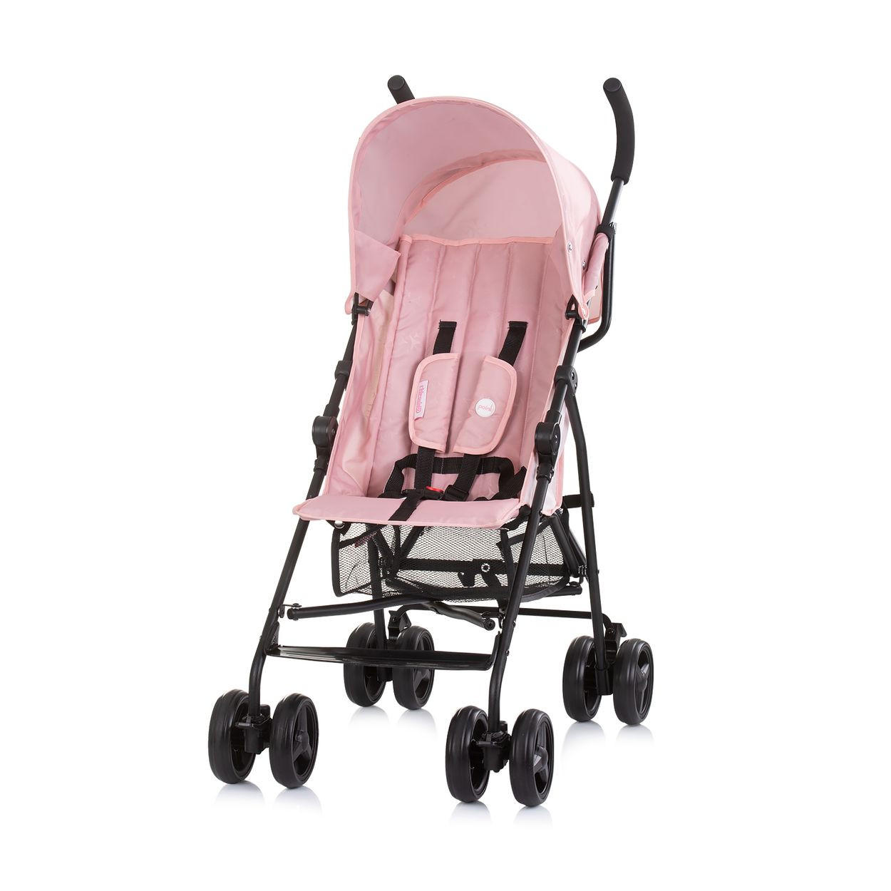 BUGGY Point rosa 5-Punkt-Gurt, Rückenlehne verstellbar, Korb - Rosa, Metall (66/46/100cm) - Chipolino