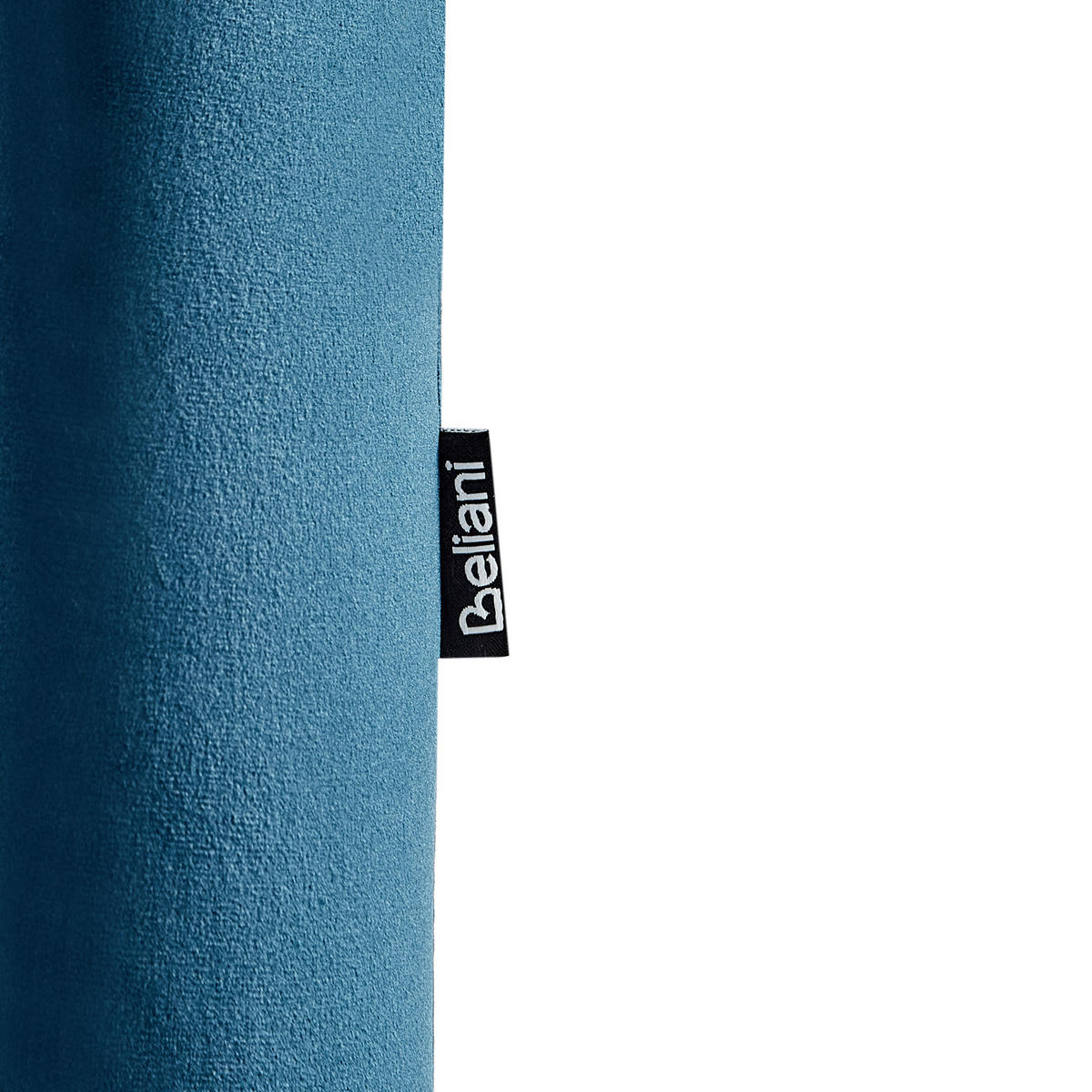 SESSEL Samtstoff Blau Larvik - Blau/Silberfarben, Textil (73/72/66cm) - Beliani
