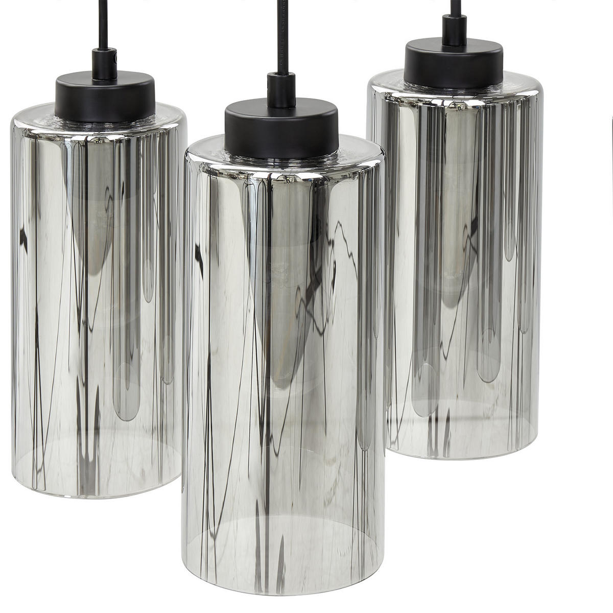 WANDLEUCHTE Puriri 17/17/29 cm - Grau, Glas (30/60/105cm) - Beliani