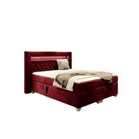 BOXSPRINGBETT Bett Elektrisch Armando - Rot, Holzwerkstoff/Textil (180/200cm) - Fun Möbel