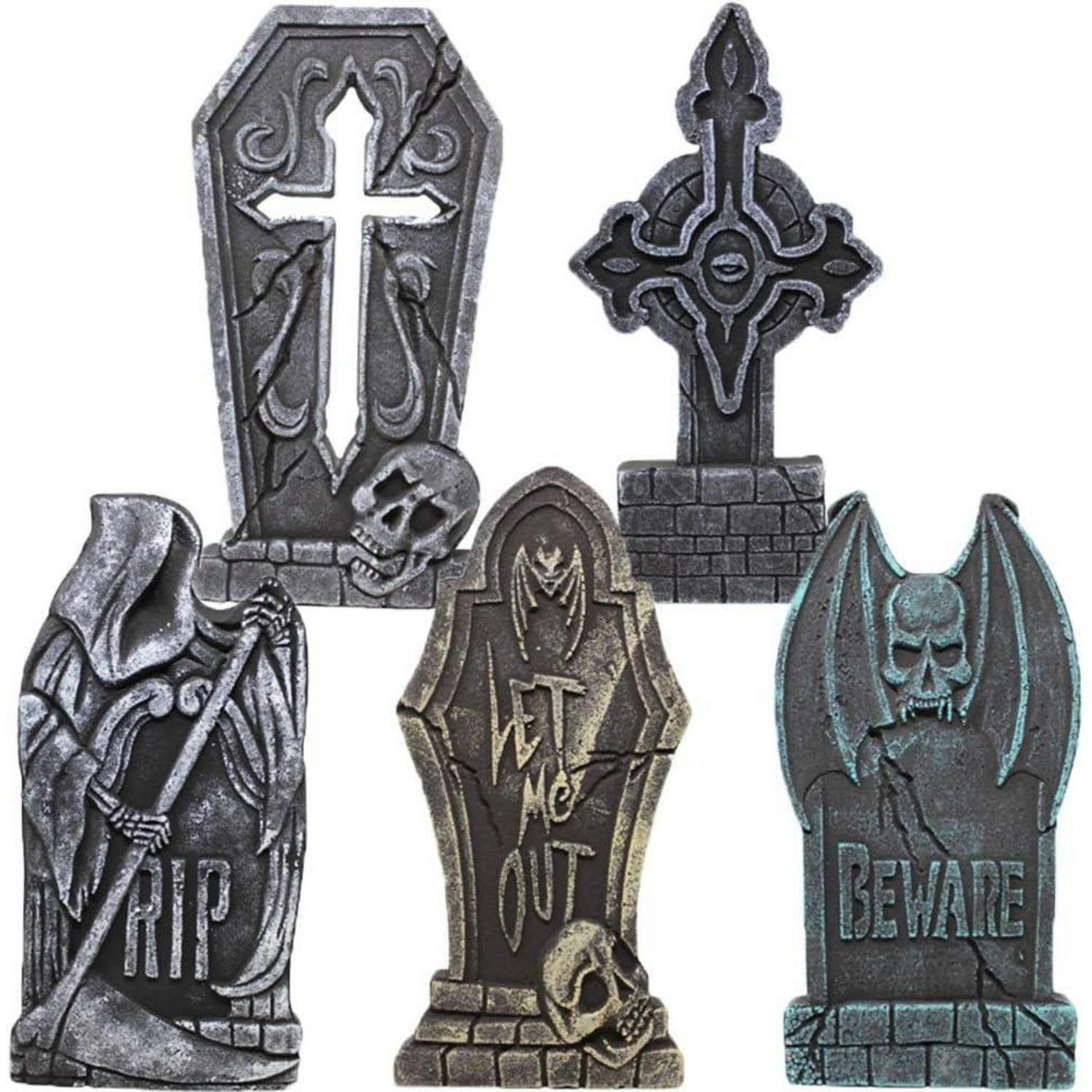 GRABSTEIN-SET 5-teilig Halloween Dekoration - Multicolor, Kunststoff (22/16/43cm)