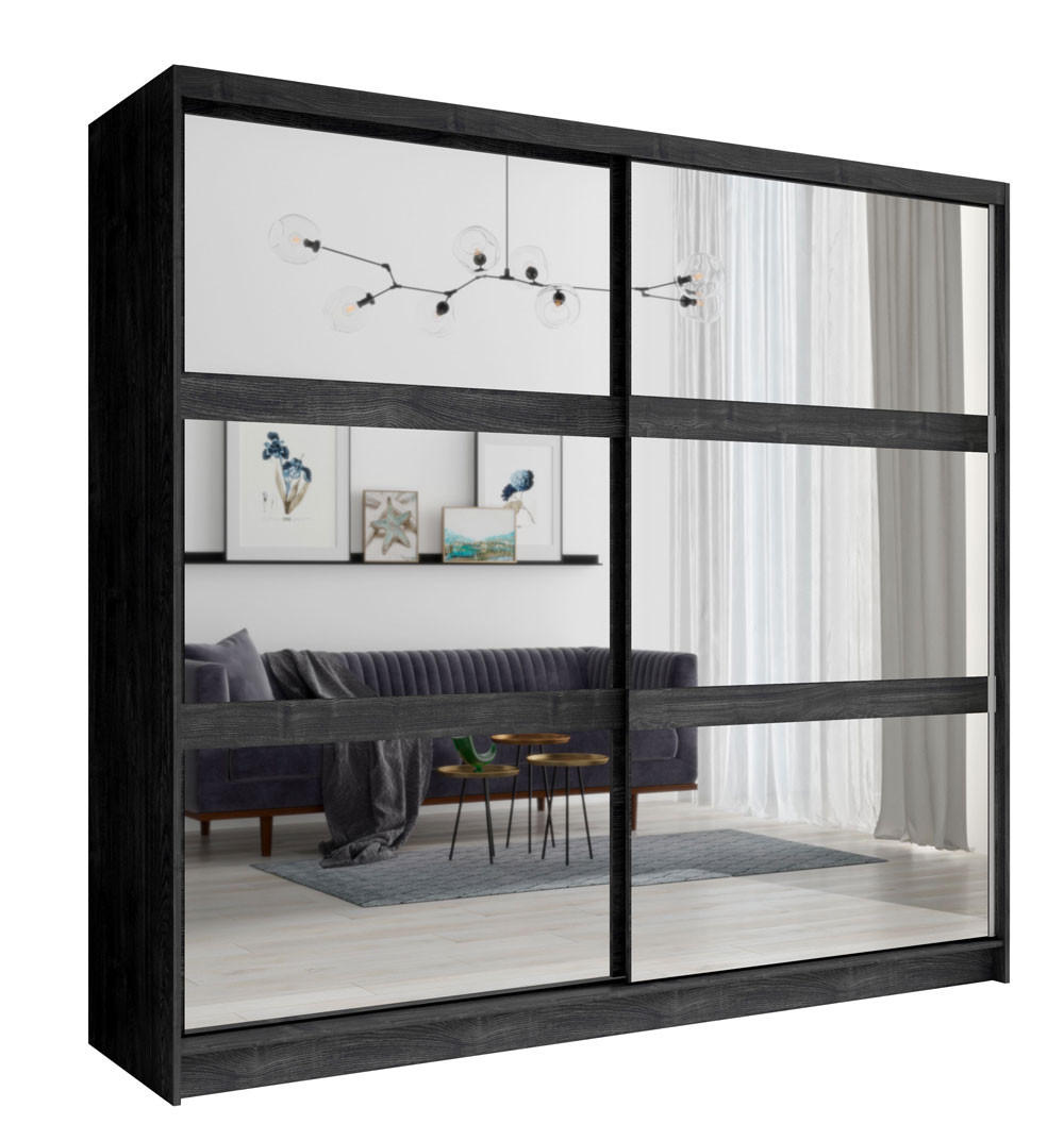 Feldmann-Wohnen Schwebetürenschrank Esche 230x215x62 cm