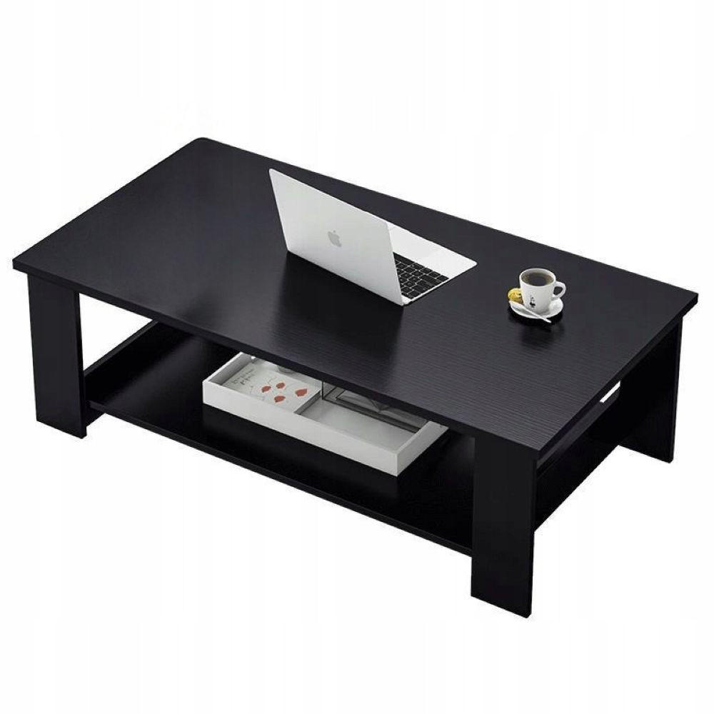 COUCHTISCH, schwarz 100/50/42 cm - Schwarz, Holzwerkstoff (50/100/42cm)