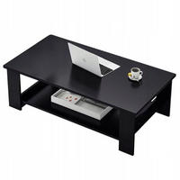 COUCHTISCH, schwarz 100/50/42 cm - Schwarz, Holzwerkstoff (50/100/42cm)