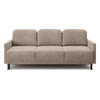 SCHLAFSOFA Hamiel Beige Cordbezug 212 cm - Beige/Schwarz, Holz/Textil (212/87/97cm) - Selsey