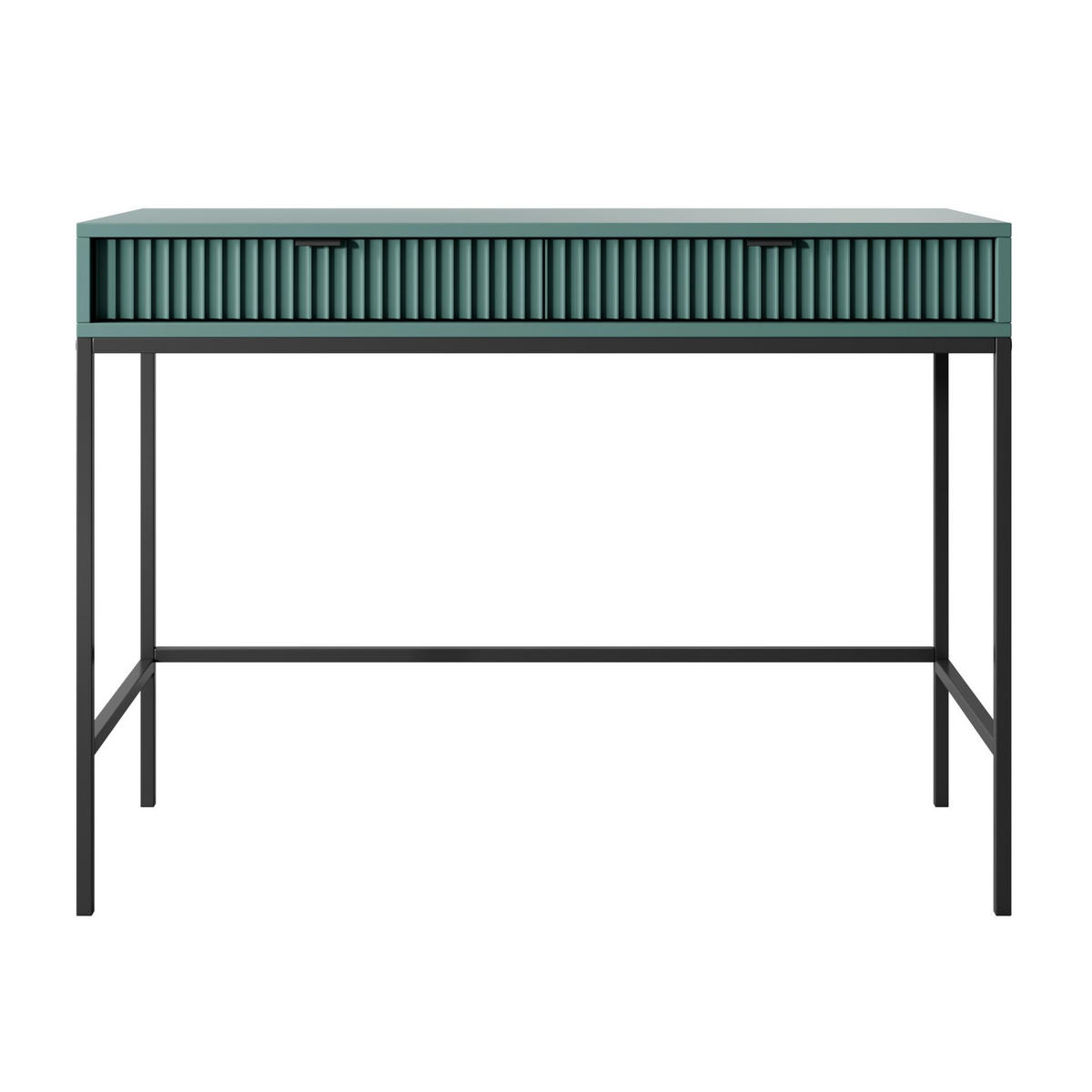 KONSOLENTISCH Vellore Grün / Schwarz 104 cm - Schwarz/Grün, Holzwerkstoff/Metall (50/104/77cm) - Selsey
