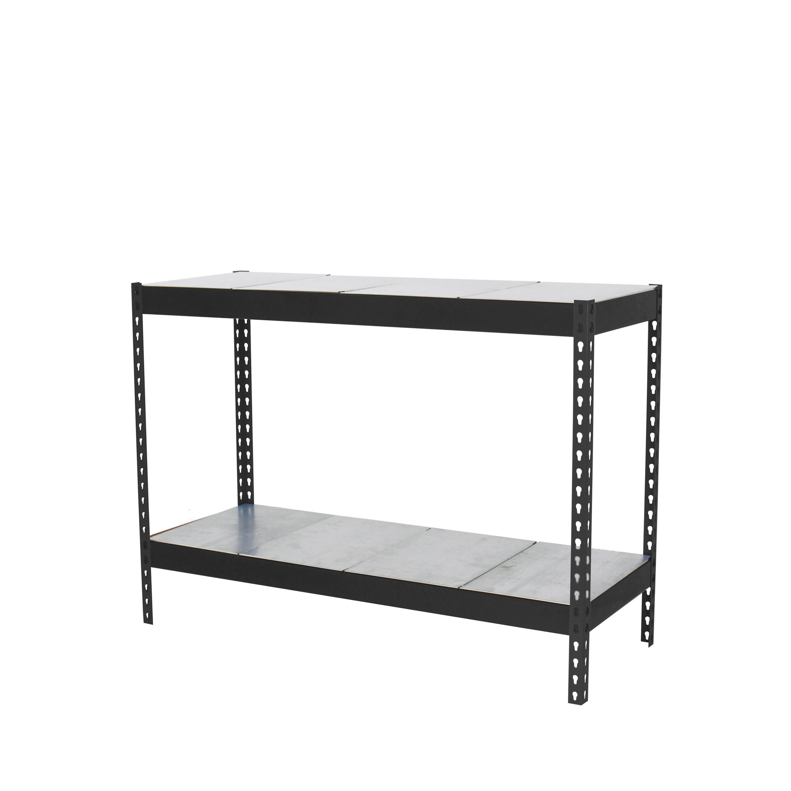 SCHWERLASTREGAL Metal Beast Two HxBxT 90 x 120 x 45 cm 2 Ebenen Fachlast 600 kg Anthrazit - Anthrazit, Metall (120/90/45cm) - PROREGAL