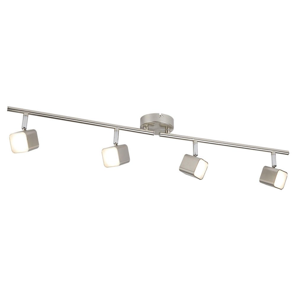 LED DECKENLEUCHTE Metall Silber - Silberfarben, Metall (78.5/9/15cm)