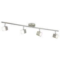 LED DECKENLEUCHTE Metall Silber - Silberfarben, Metall (78.5/9/15cm)