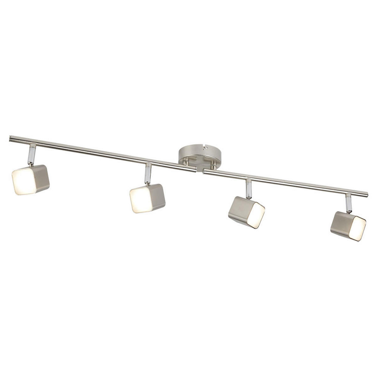 LED DECKENLEUCHTE Metall Silber - Silberfarben, Metall (78.5/9/15cm)