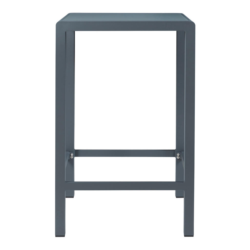 Thumbnail - casa.pro Outdoor-Bartisch, Anthrazit, Metall, Glas, Quadratisch, 70x108x70 cm, Gartenmöbel, Gartentische, Gartentische