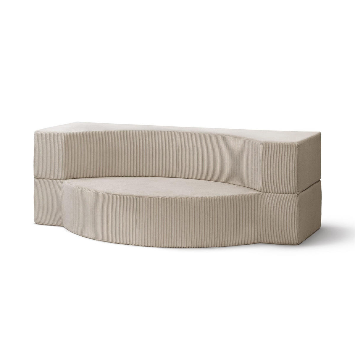 SOFA Lunaria Beige - Beige, Textil (200/70/100cm) - Pillovely