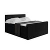 BOXSPRINGBETT mit Matratze H3|H4 und Lattenrost - TOLO-Z KING 200x200 Cord - Schwarz - Schwarz, Holzwerkstoff (200/200cm) - ALTDECOR