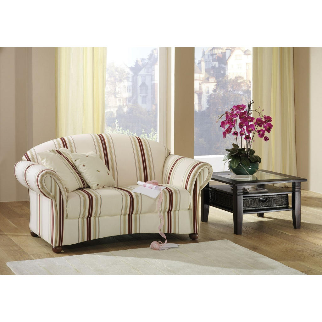 Thumbnail - 58aufmkessel Sofa, Weiß, Rot, Kunststoff, 151x85x81 cm, Wohnzimmer, Sofas & Couches, Sofas, 2-Sitzer Sofas