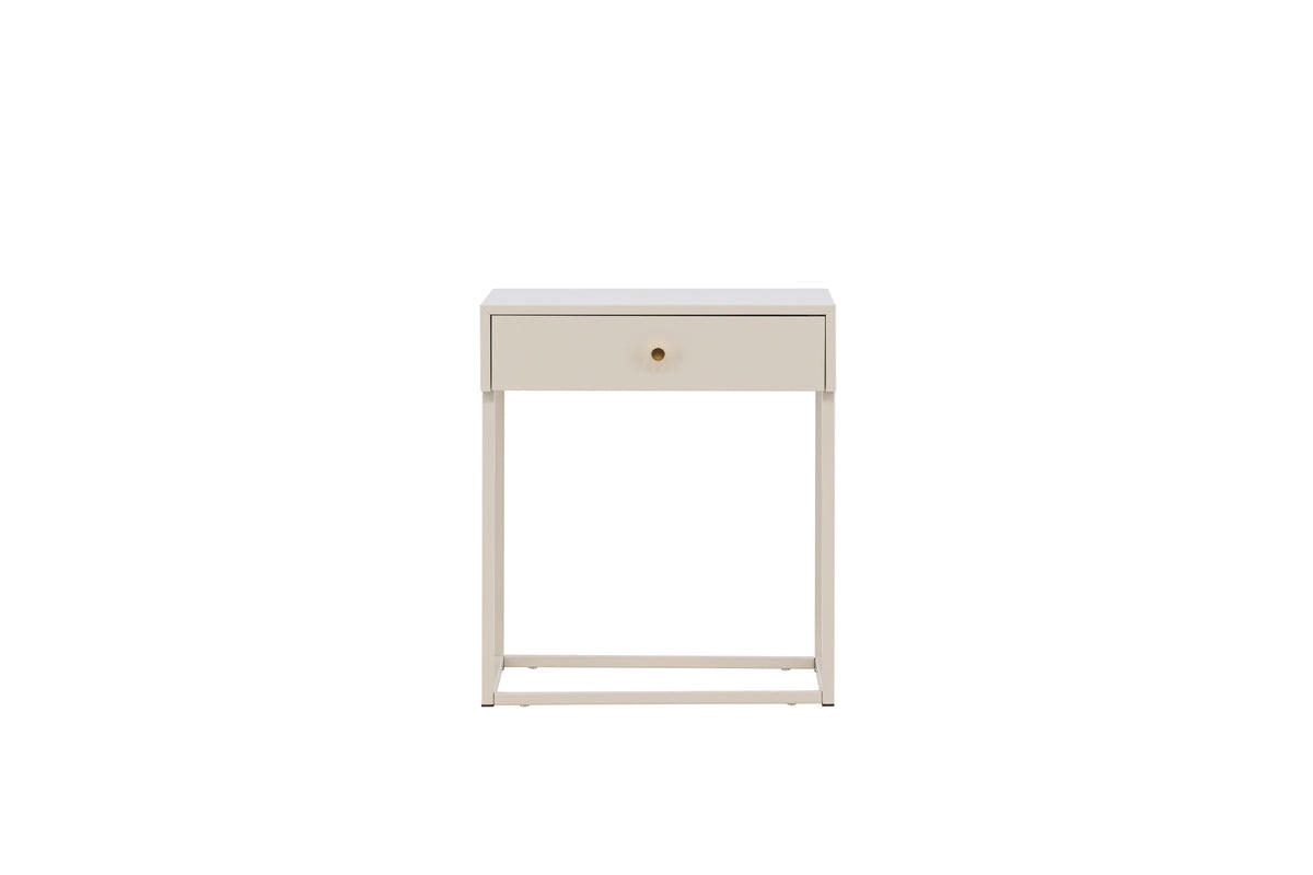 NACHTTISCH Baku M - Beige, Metall (41/43/41cm) - kommodly