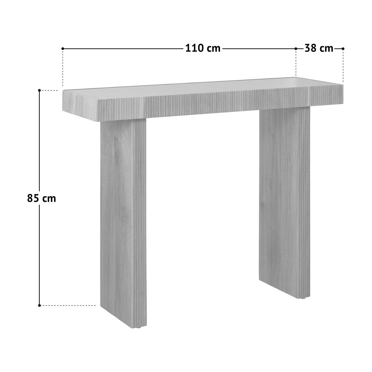 KONSOLENTISCH ALVARO Natur - Naturfarben, Holzwerkstoff (38/110/85cm) - SVITA