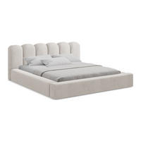 POLSTERBETT mit Bettkasten und Lattenrost 220x238 Beige - Beige/Creme, Kunststoff/Textil (180/200cm) - Makamii