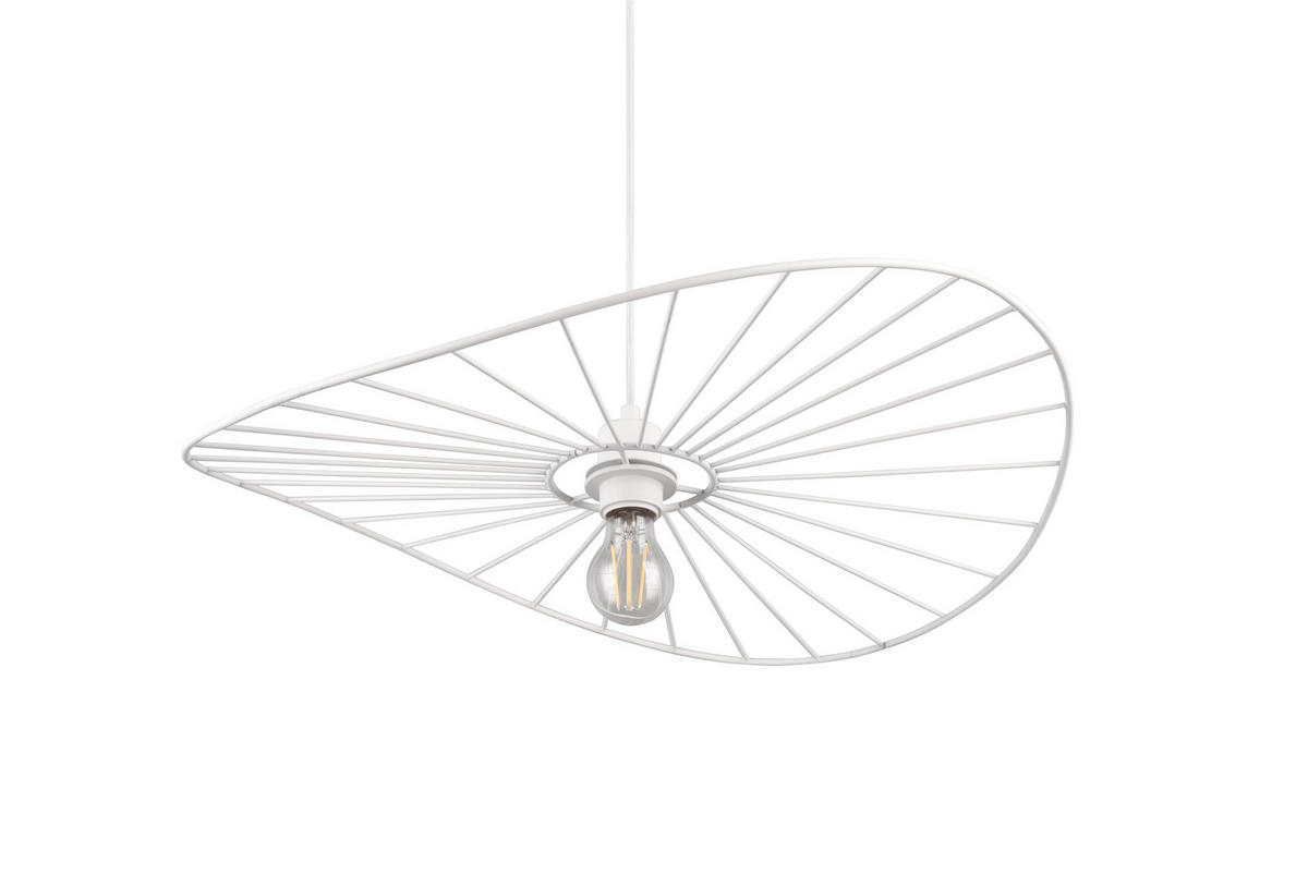 HÄNGELAMPE CHAPEAU - Weiß - 60/60/150 cm - Weiß, Metall (60/60/150cm) - Trio Leuchten