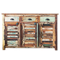 SIDEBOARD JAKARTA Recycelt Natur 125 cm - Multicolor, Holz (125/90/40cm) - riess-ambiente