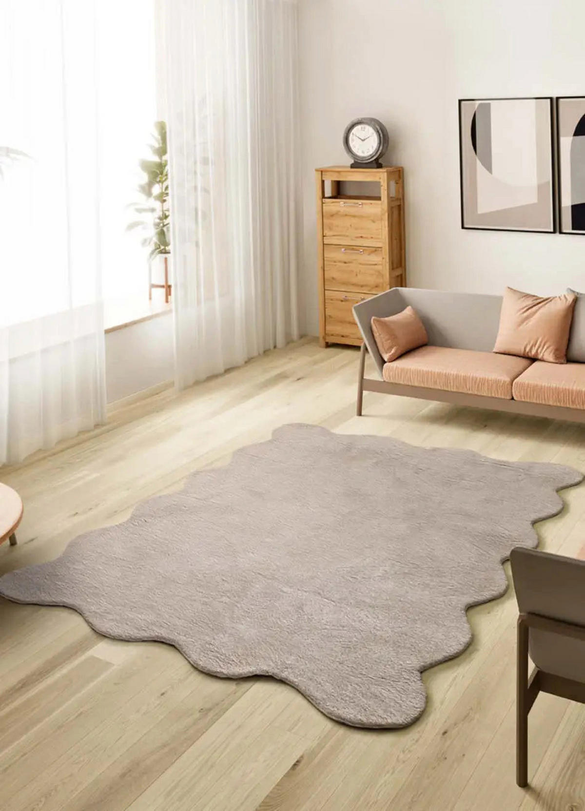 HOCHFLORTEPPICH Waschbar Stein Mellow 160/230 cm - Taupe, Kunststoff/Textil (160/230cm) - Atticgo