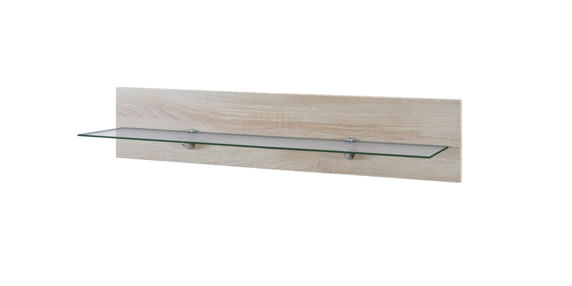 WANDREGAL Bari Eiche sägerau - Eiche San Remo, Holzwerkstoff (98/20/19cm) - Vladon