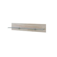 WANDREGAL Bari Eiche sägerau - Eiche San Remo, Holzwerkstoff (98/20/19cm) - Vladon