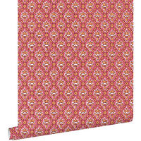 TAPETE Blumenmuster 50 x 900 cm - Pink, Papier (50/900cm) - ESTAhome