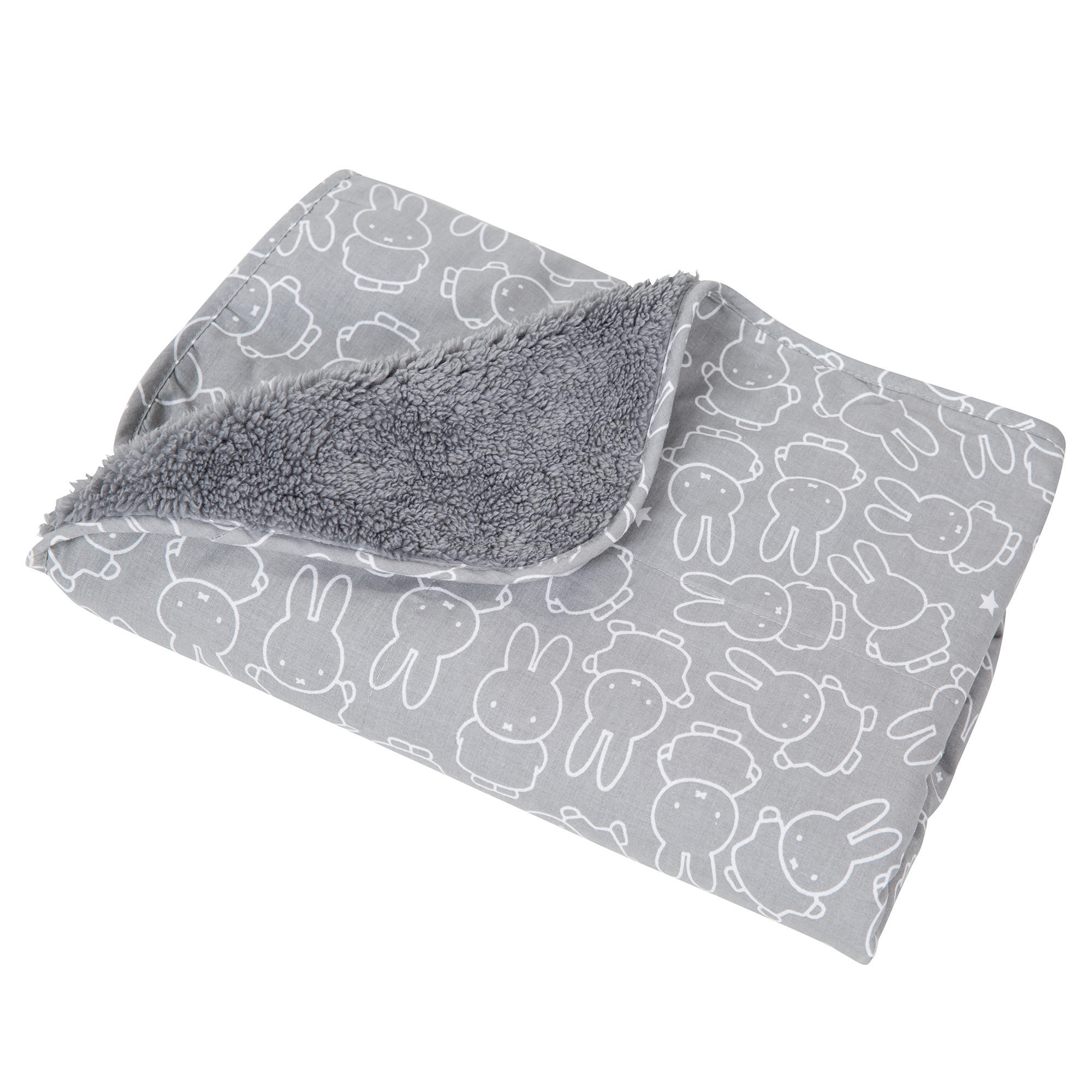 BABYDECKE 80 x 80 cm Miffy - Grau, Textil (80/80cm) - Roba
