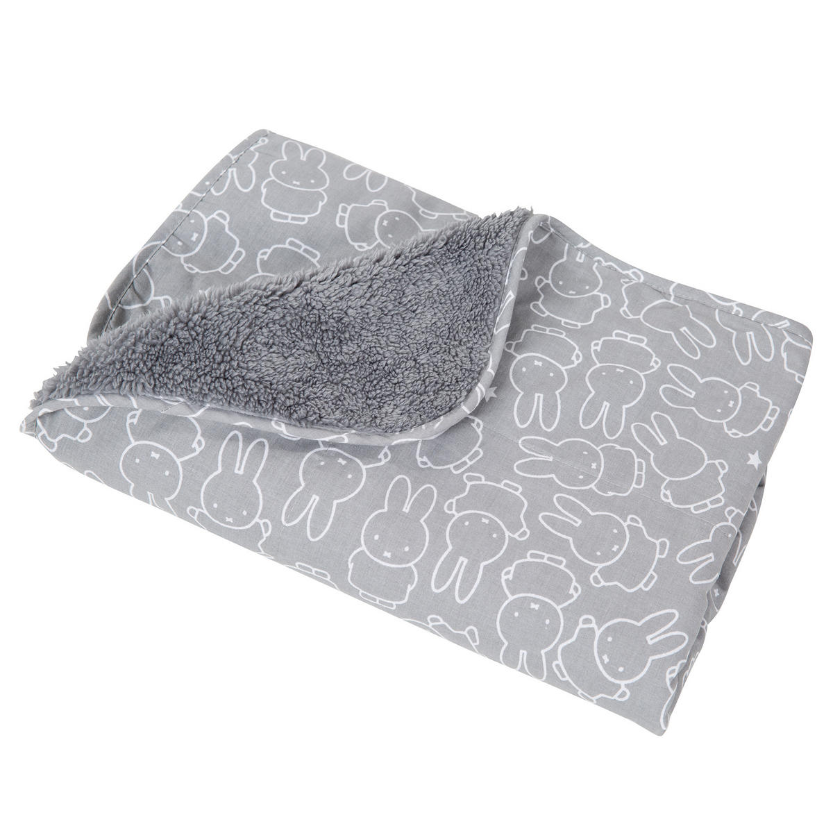 BABYDECKE 80 x 80 cm Miffy - Grau, Textil (80/80cm) - Roba