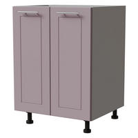 UNTERSCHRANK Bari D11/60 Grau / RAL 4009 pastellviolett 60 / 50 / 82cm - Violett/Grau, Holz/Holzwerkstoff (60/82/50cm) - Feldmann-Wohnen