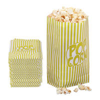 144XPOPCORNTÜTEN - Dunkelgelb, Papier (13/26/8cm) - Relaxdays