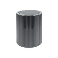 MINI-KOSMETIKEIMER 1,5 Liter, GAVELLO grau, Kunststoff - Grau, Kunststoff (12.5/16.3/12.5cm) - bremermann