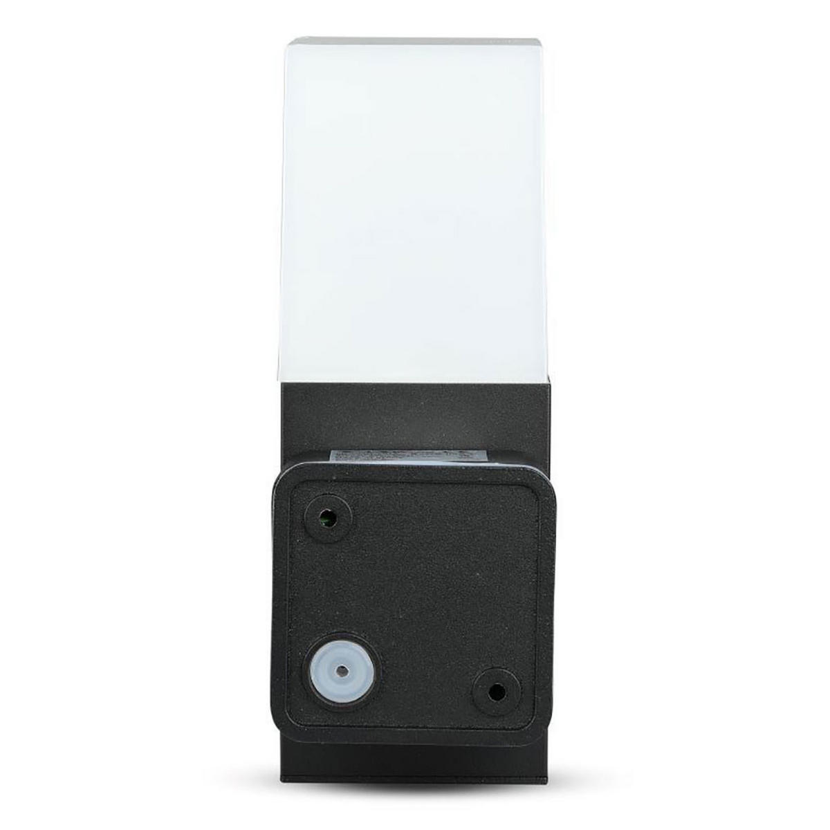 LED WANDLAMPE Aluminium Schwarz - Schwarz, Metall (12.1/8/25cm)