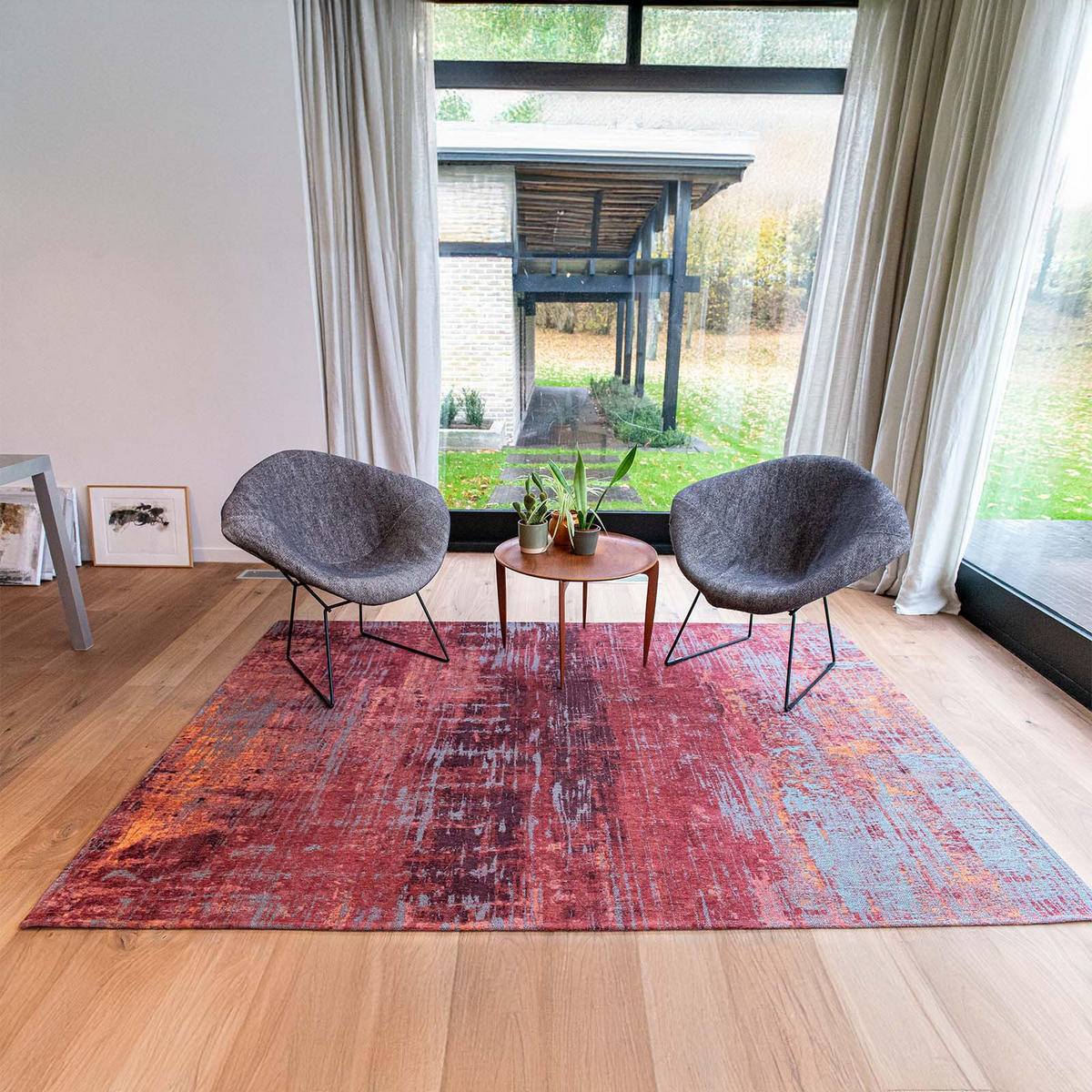 TEPPICH Flachgewebe CLARENCE Rot 240 x 340 cm - Rot, Textil (240/340cm) - Novatrend