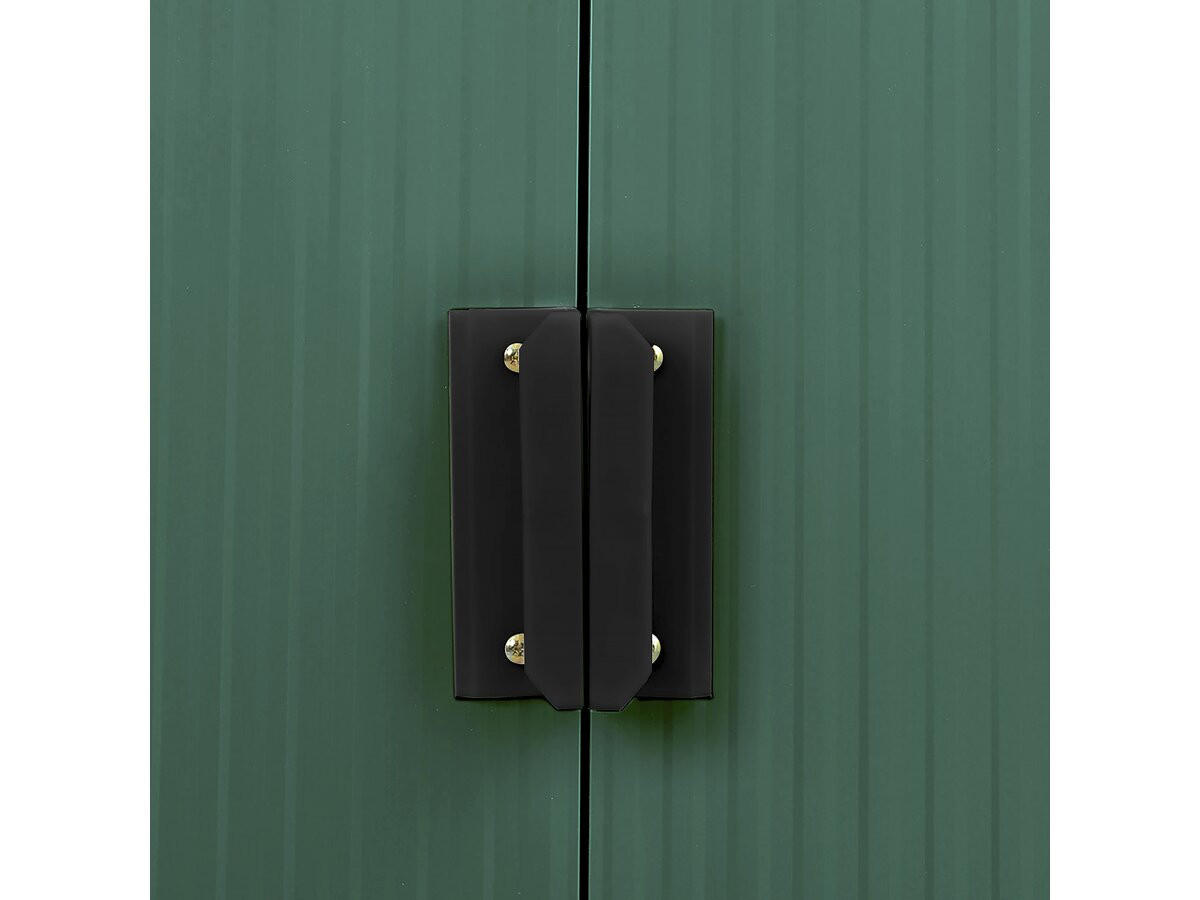 METALL-GARTENHAUS rosas Grün - Grün, Metall (81/203/181cm) - Habitat Garten