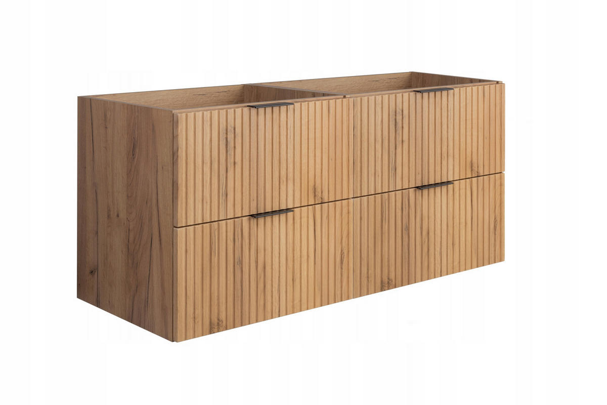 WASCHBECKUNTERSCHRANK FLOW Eiche Craft 120/57/46 cm - Eichefarben, Holzwerkstoff (120/57/46cm) - Rodan