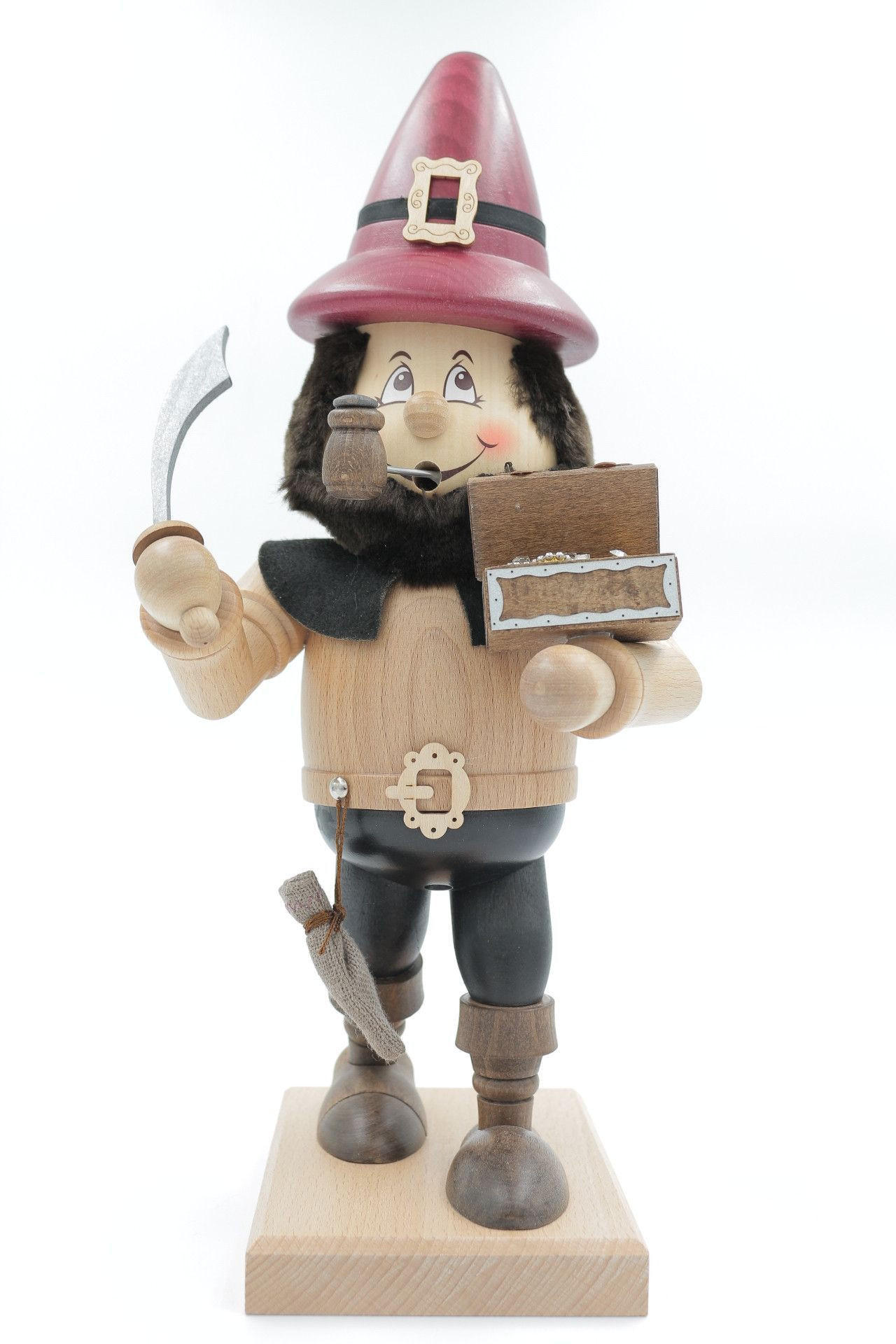 RAUCHFIGUR Wichtel Räuber 32 cm - Multicolor, Holz (15/35/0.1cm)